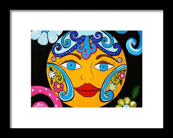 Talavera Sun Framed Print featuring the painting Feeling Groovy by Melinda Etzold