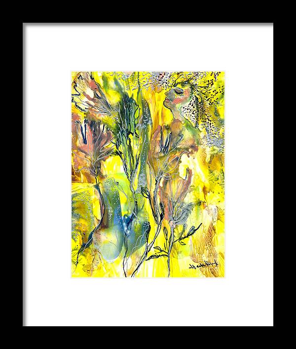 Healing Framed Print featuring the painting Feeling of the Heart by Heather Hennick