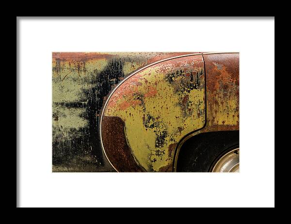 Rust Framed Print featuring the photograph Fender Bender by Holly Ross