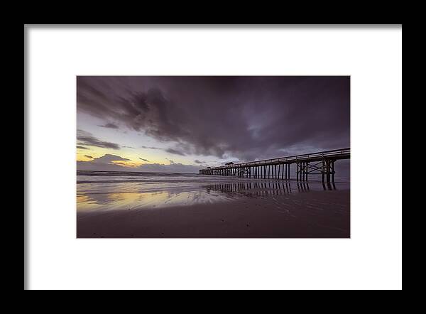 Big Talbot Island Framed Print featuring the photograph Fernandina Beach Pier by Peter Lakomy