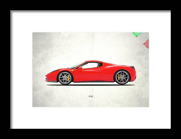 Ferrari 458 Framed Print featuring the photograph Ferrari 458 Italia by Mark Rogan