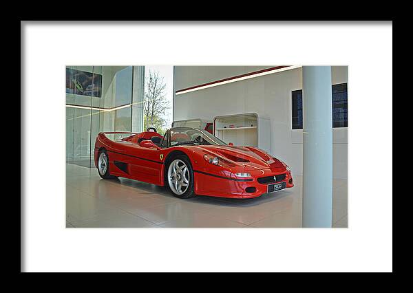 Ferrari Framed Print featuring the photograph Ferrari F50 by Sportscars OfBelgium