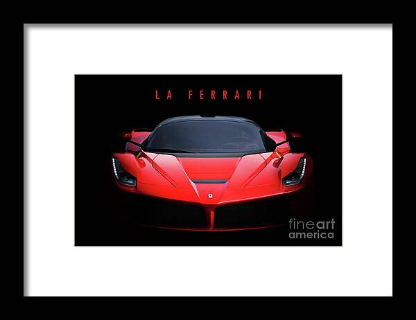 Ferrari Framed Print featuring the digital art Ferrari LaFerrari by Airpower Art
