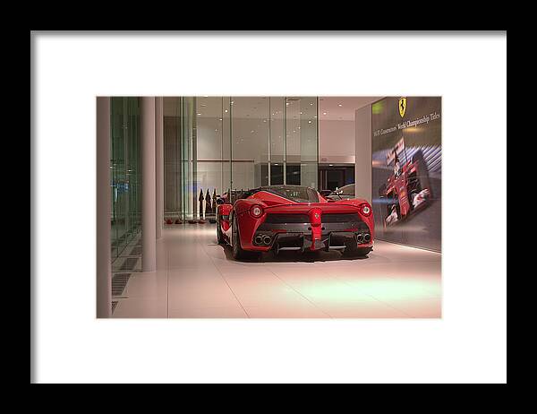 Ferrari Framed Print featuring the photograph Ferrari LaFerrariAperta by Sportscars OfBelgium