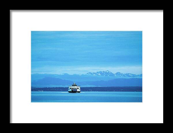 America Framed Print featuring the photograph Ferry by Evgeny Vasenev