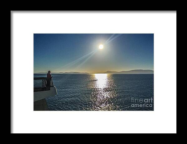 Orcas Island Framed Print featuring the photograph Ferry to the San Juan's by William Wyckoff
