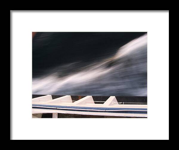 Abstract Framed Print featuring the photograph Ferry Wash by Mark Alan Perry