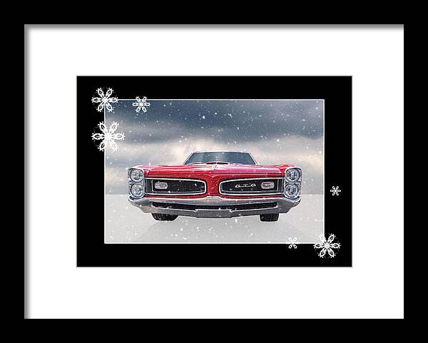 Pontiac Framed Print featuring the photograph Festive Pontiac GTO by Gill Billington