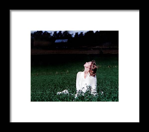 Woman Framed Print featuring the photograph Field Of Dreams by DArcy Evans