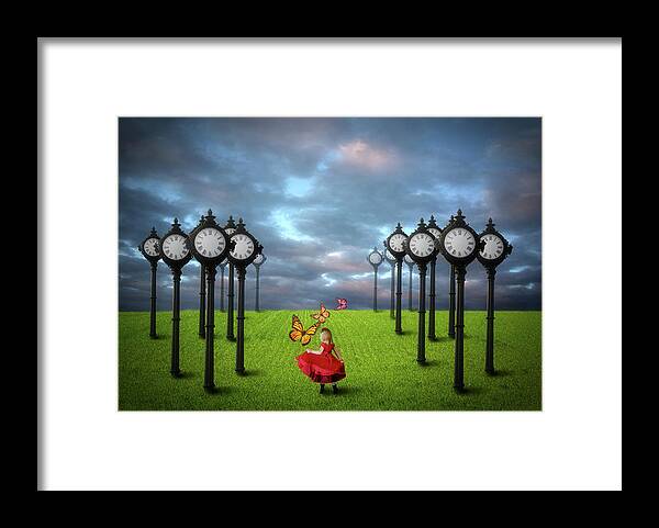Fantasy Framed Print featuring the digital art Fields Of Time by Nathan Wright
