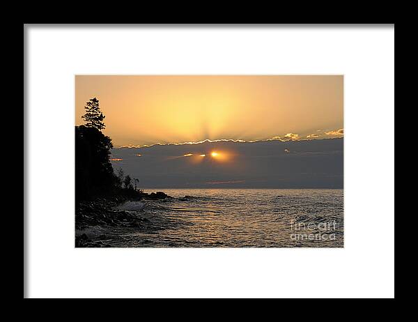Sunrise Framed Print featuring the photograph Fiery Eyes by Sandra Updyke