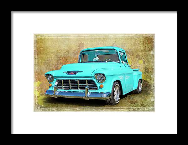 Truck Framed Print featuring the photograph Fifty5 Stepside by Keith Hawley