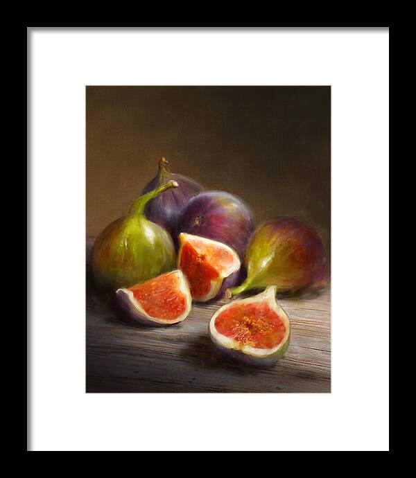 Figs Framed Print featuring the painting Figs by Robert Papp