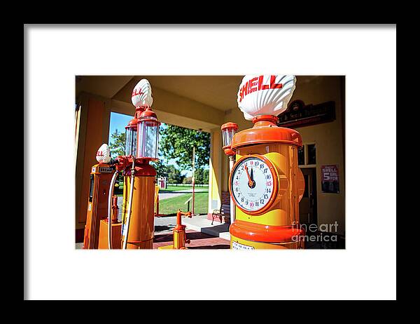 Shell Gas Framed Print featuring the photograph Fillin' Station by Randall Cogle