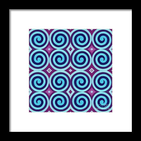 Spirals Framed Print featuring the mixed media Finding Balance Arrangement by Helena Tiainen