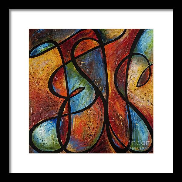Jesus Framed Print featuring the painting Finding Love by Shevon Johnson