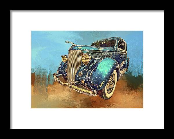 Auto Framed Print featuring the photograph Fine Ride by Ches Black