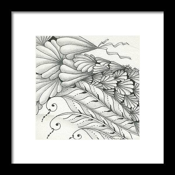 Finery Framed Print featuring the drawing Finery by Jan Steinle