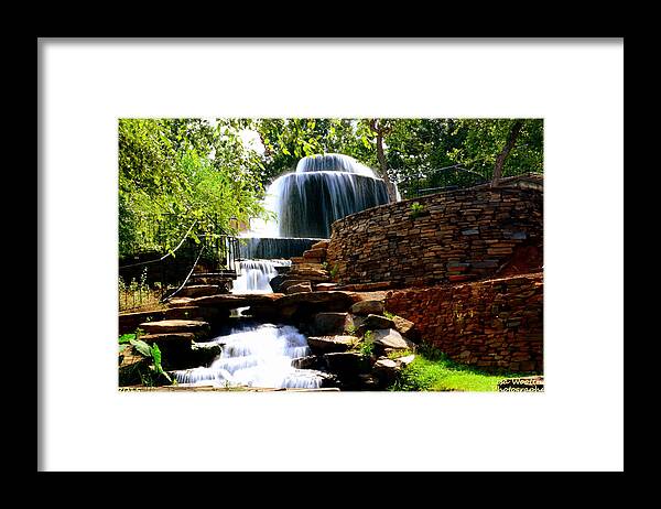 Finlay Park Framed Print featuring the photograph Finlay Park Columbia SC Summertime by Lisa Wooten