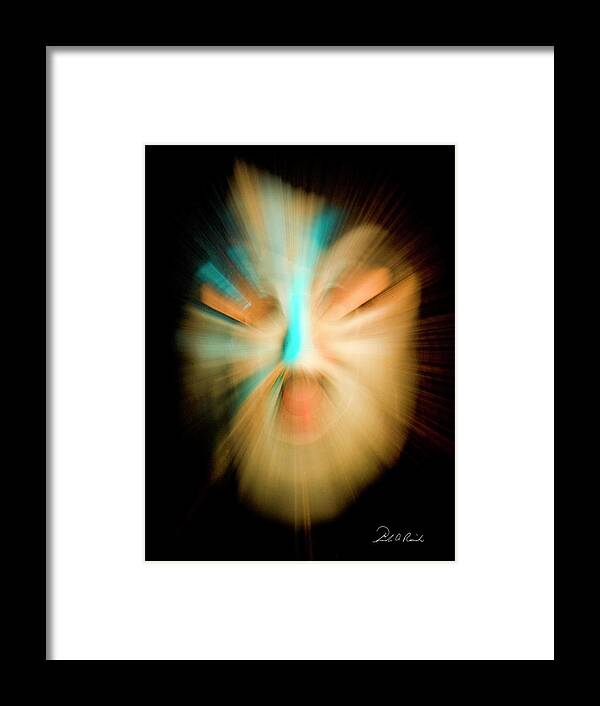 Mask Framed Print featuring the photograph Fire Head by Frederic A Reinecke