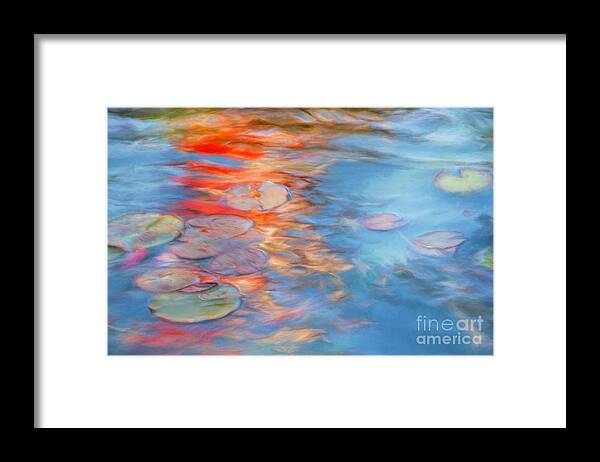 Water Framed Print featuring the photograph Fire on the Water by Marilyn Cornwell