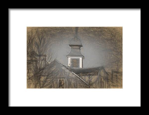 Ancient Framed Print featuring the photograph Fire Tower in Old City Sibiu Romania by Adrian Bud