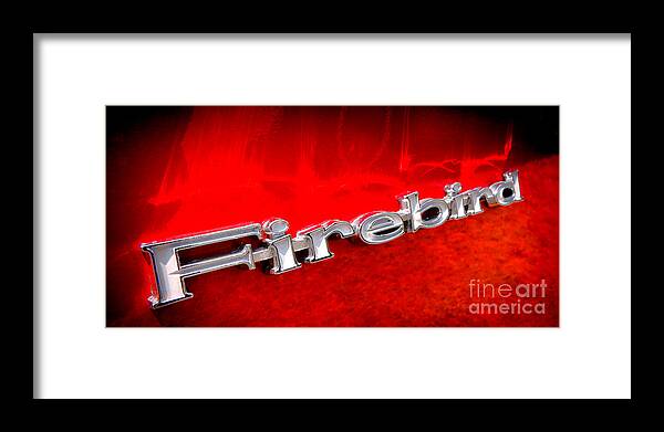 Pontiac Framed Print featuring the photograph Firebird by Olivier Le Queinec
