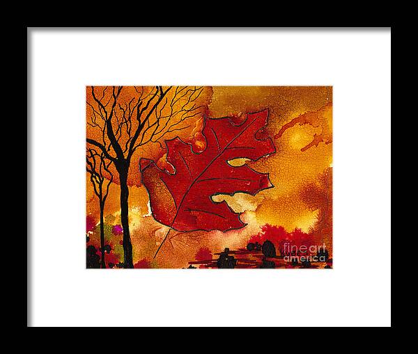 Fire Framed Print featuring the painting Firestorm by Susan Kubes