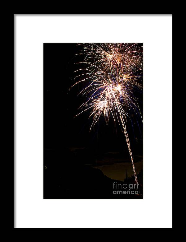 Fireworks Framed Print featuring the photograph Fireworks  by James BO Insogna
