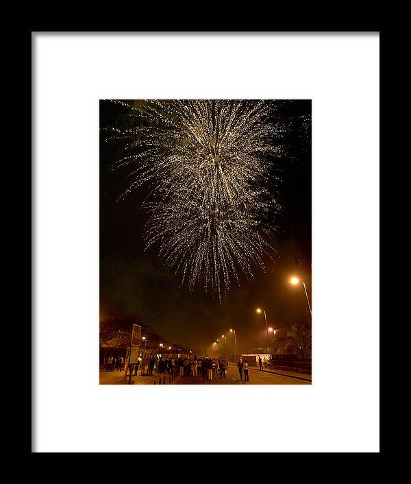 Lehtokukka Framed Print featuring the photograph Fireworks at Maspalomas 3 by Jouko Lehto