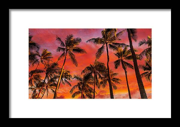 Sunset Framed Print featuring the photograph Firey Skies by Micah Roemmling