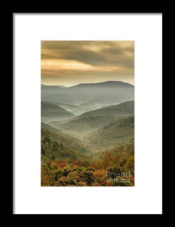 Sunrise Framed Print featuring the photograph First Day of Fall Highlands by Thomas R Fletcher