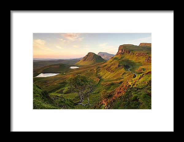 Skye Framed Print featuring the photograph First Light on Trotternish by Stephen Taylor