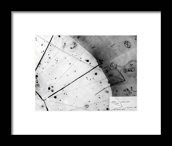 Science Framed Print featuring the photograph First Neutrino Interaction, Bubble by Science Source