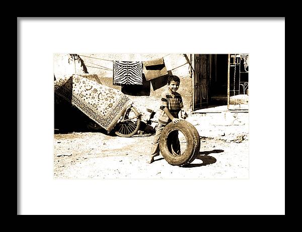 Hurghada Framed Print featuring the photograph First Of My Tyre Empire by Jez C Self