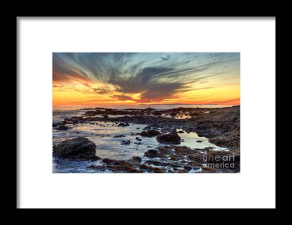 First Framed Print featuring the photograph First Sunset of 2016 by Eddie Yerkish