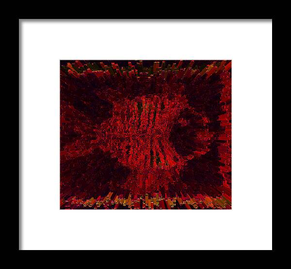 Fish Framed Print featuring the digital art Fish by Diana Maria Parra