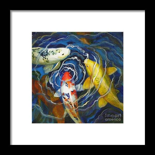 Fish Framed Print featuring the painting Fish Soup by Pat Burns