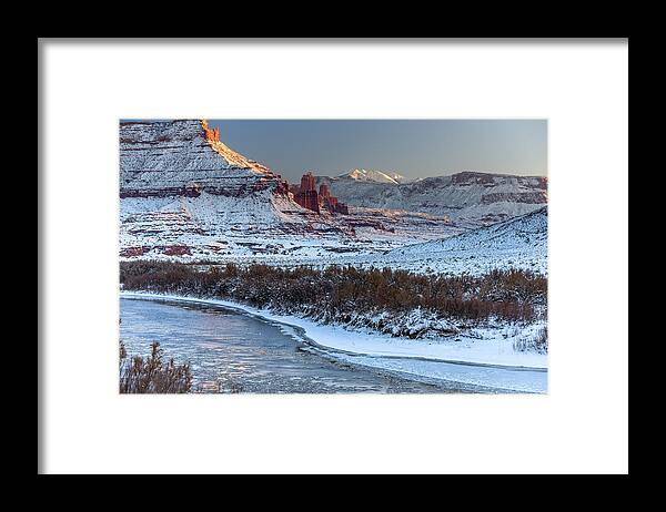 Fisher Towers Framed Print featuring the photograph Fisher Towers by Chuck Jason