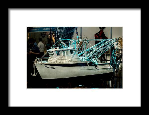 Fishing Boat Framed Print featuring the photograph Fishing Boat 1 by Totto Ponce