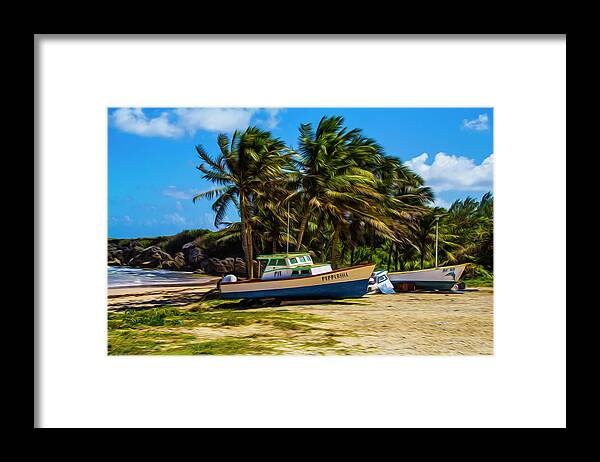 Fishing Framed Print featuring the photograph Fishing Boat by Stuart Manning