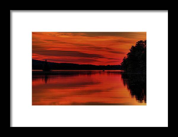 Wausau Framed Print featuring the photograph Fishing Day Is Done by Dale Kauzlaric