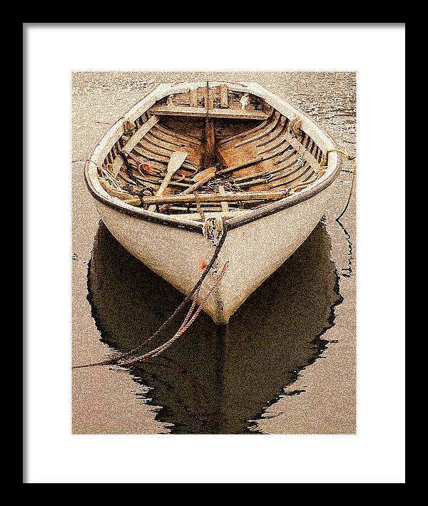 Fishing Boat Framed Print featuring the photograph Fishing Dorry by Linda McRae