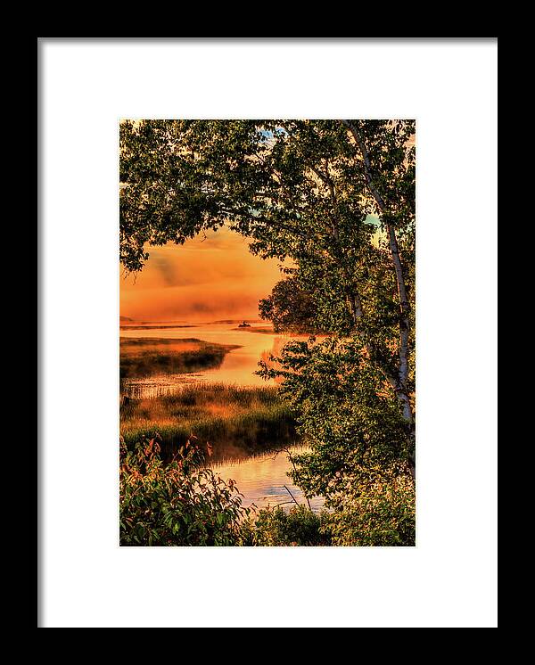 Backwater Framed Print featuring the photograph Fishing In The Fog by Dale Kauzlaric