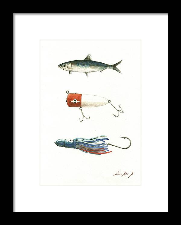 Fishing lures Framed Print by Juan Bosco - Fine Art America