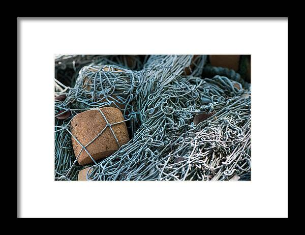 Cord Framed Print featuring the photograph Fishing nets by Brian Green