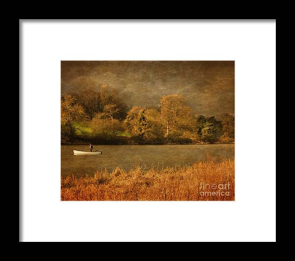 Fishing Framed Print featuring the photograph Fishing On Thornton Reservoir Leicestershire by Linsey Williams