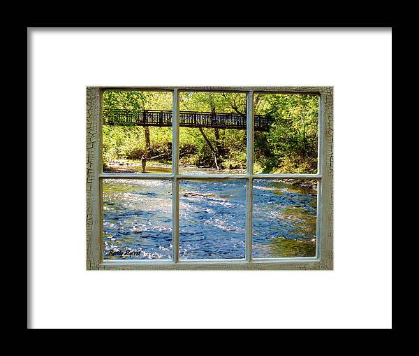 Fishing Framed Print featuring the photograph Fishing Window by Randy Sylvia