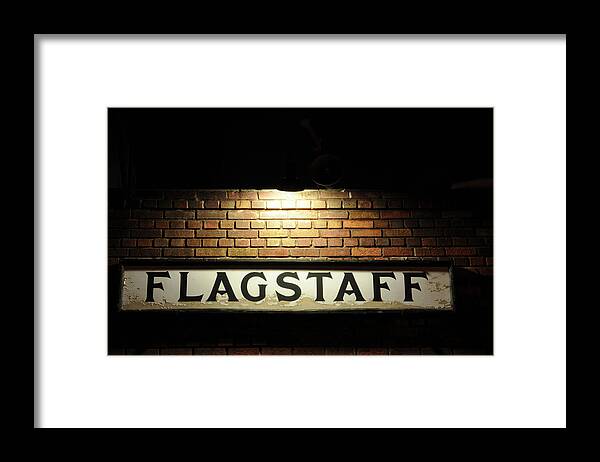 Flagstaff Train Station Framed Print featuring the photograph Flagstaff Train Station by Kelly Wade