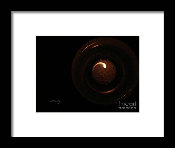 Flame Curl Framed Print featuring the photograph Flame Curl by Natalie Dowty